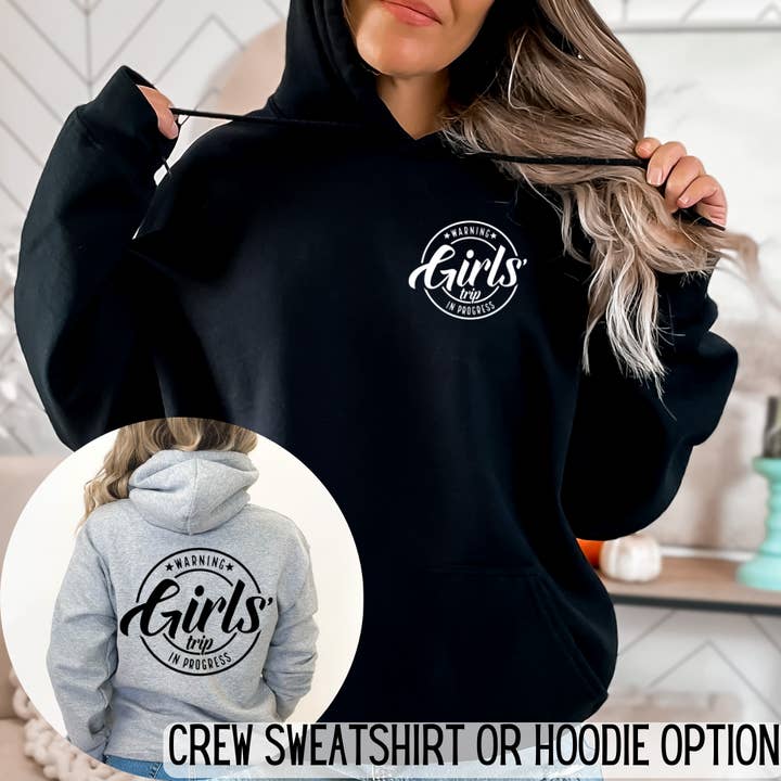 Advarsel Piger Trip Sommer Grafisk Sweatshirt eller hættetrøje for engroshandel hos FAMS design