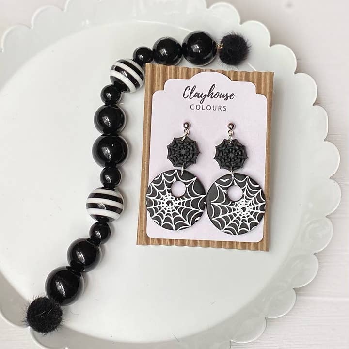 Clayhouse Colours - Wholesale Dangle Earrings - Spooky Season Clay Earrings