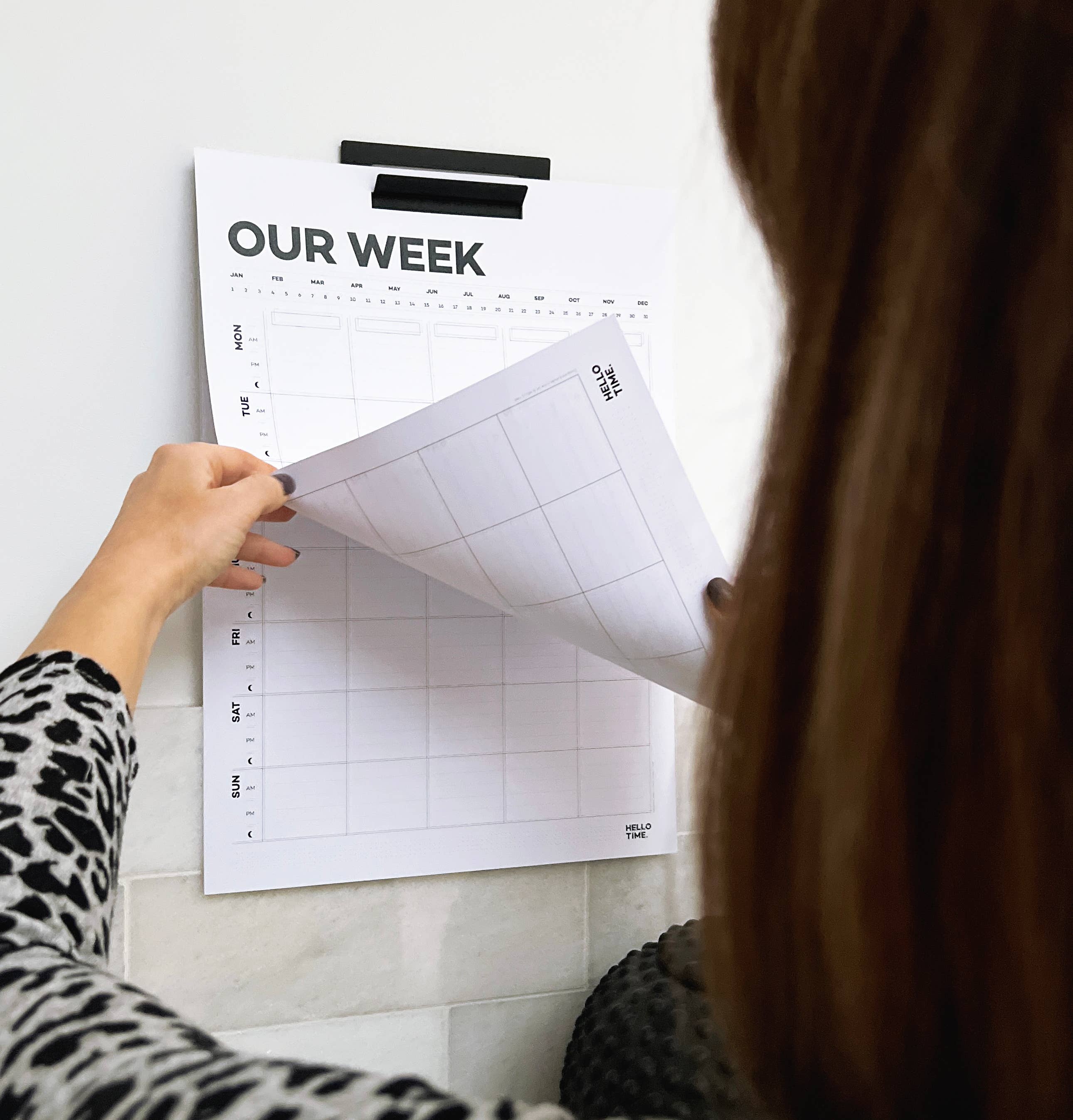 HELLO TIME - Venta al por mayor Agendas - Planificador Familiar de Pared8