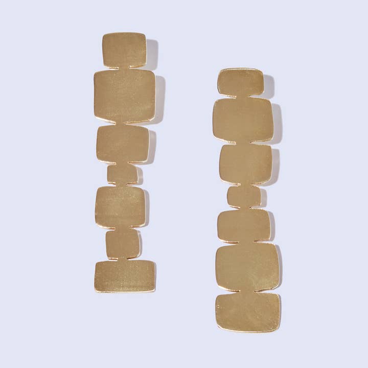 Pendientes Mod Cairn Statement, de latón para venta al por mayor de MULXIPLY
