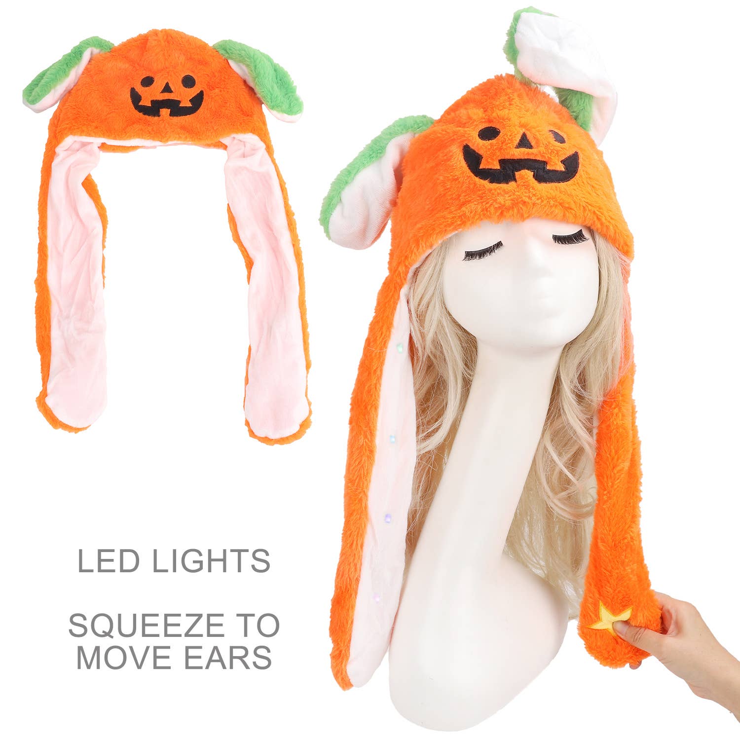 SP Sophia Collection - Wholesale Hat Accessory - Women's - Halloween Character LED Movable Ears Hat4