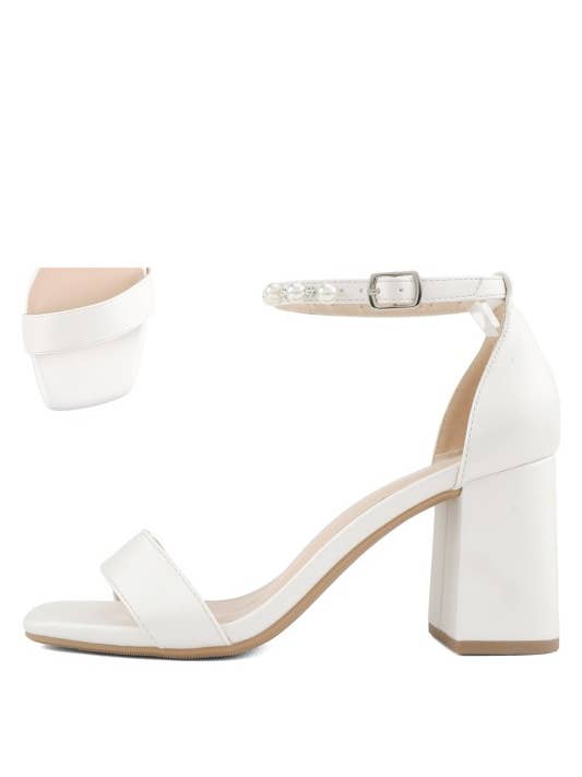 Soto Pearl-Accent Block, F-SOTO for wholesale by December Shoes