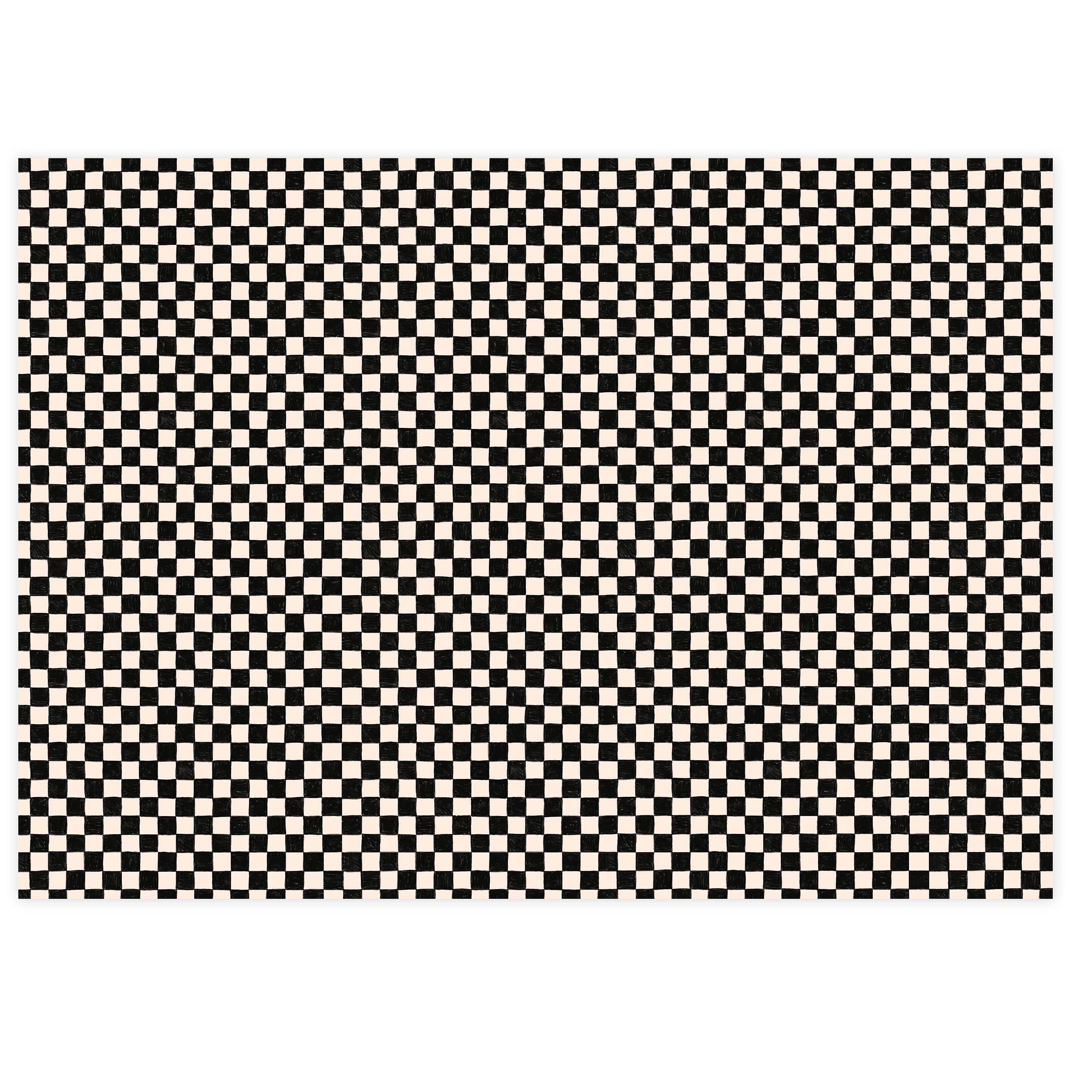 The Social Type - Wholesale Tissue Paper - Black Checker Tissue Paper1