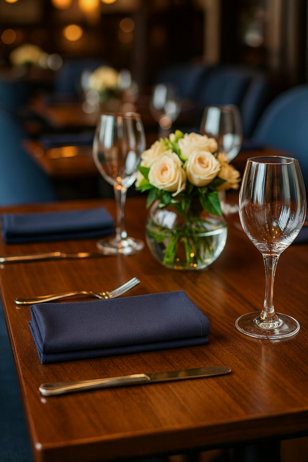 Fennco Styles – wholesale Dinner & cloth napkin – Navy Blue Solid 20" Dinner Napkin1