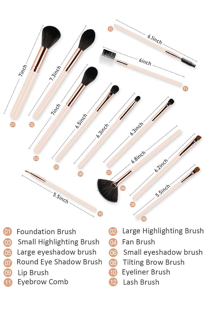 Cap Zone - Wholesale Makeup Brush Set - Premium Professional Complete Makeup Brush Set2