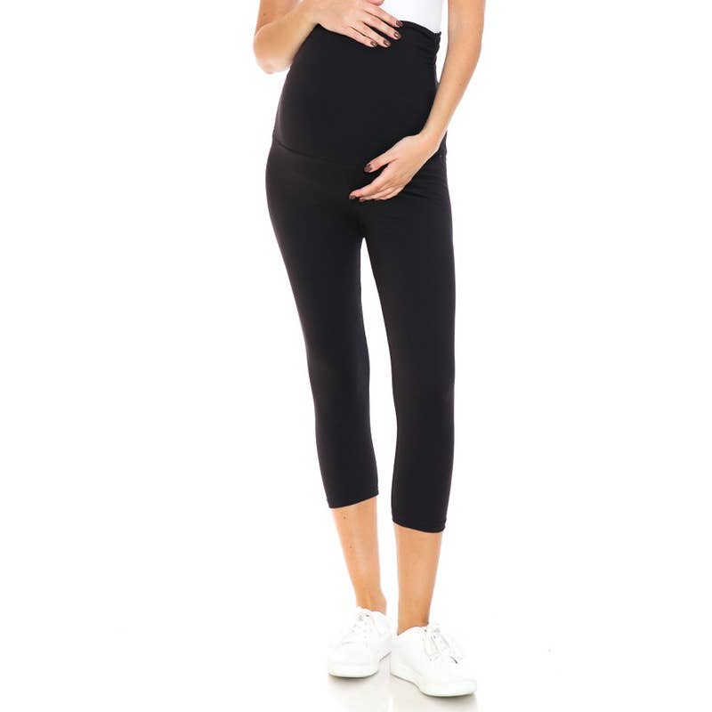 Ashley Nicole Marketplace - Wholesale Fashion Leggings - Maternity - Maternity Capri