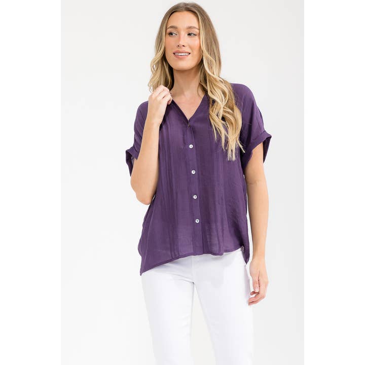 PAPAYA GAUZE PINTUCK SHELL SHIRT for wholesale by Perseption