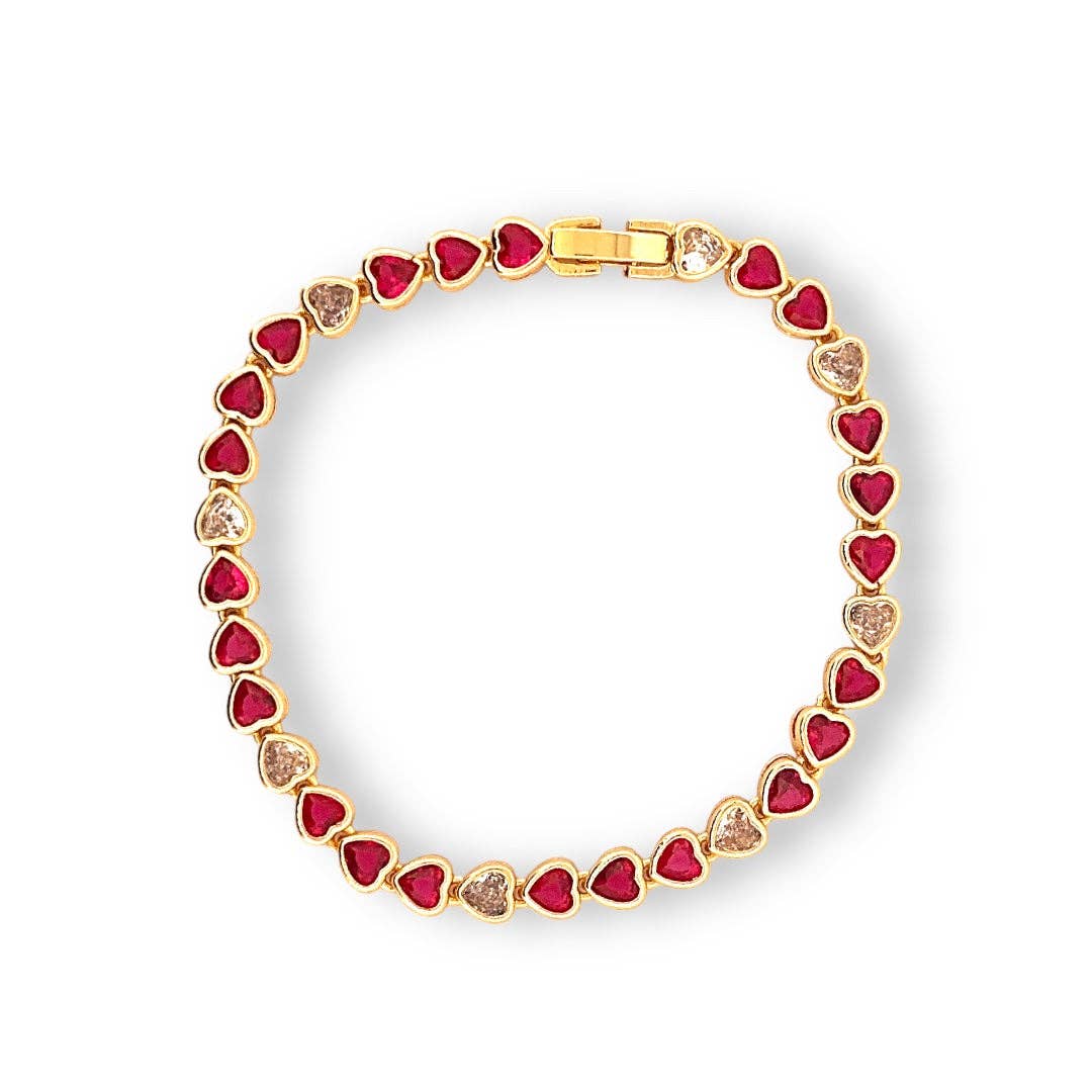 E ACCESORIES JEWERLY - Wholesale Tennis Bracelet - Heart Tennis Color Bracelets3