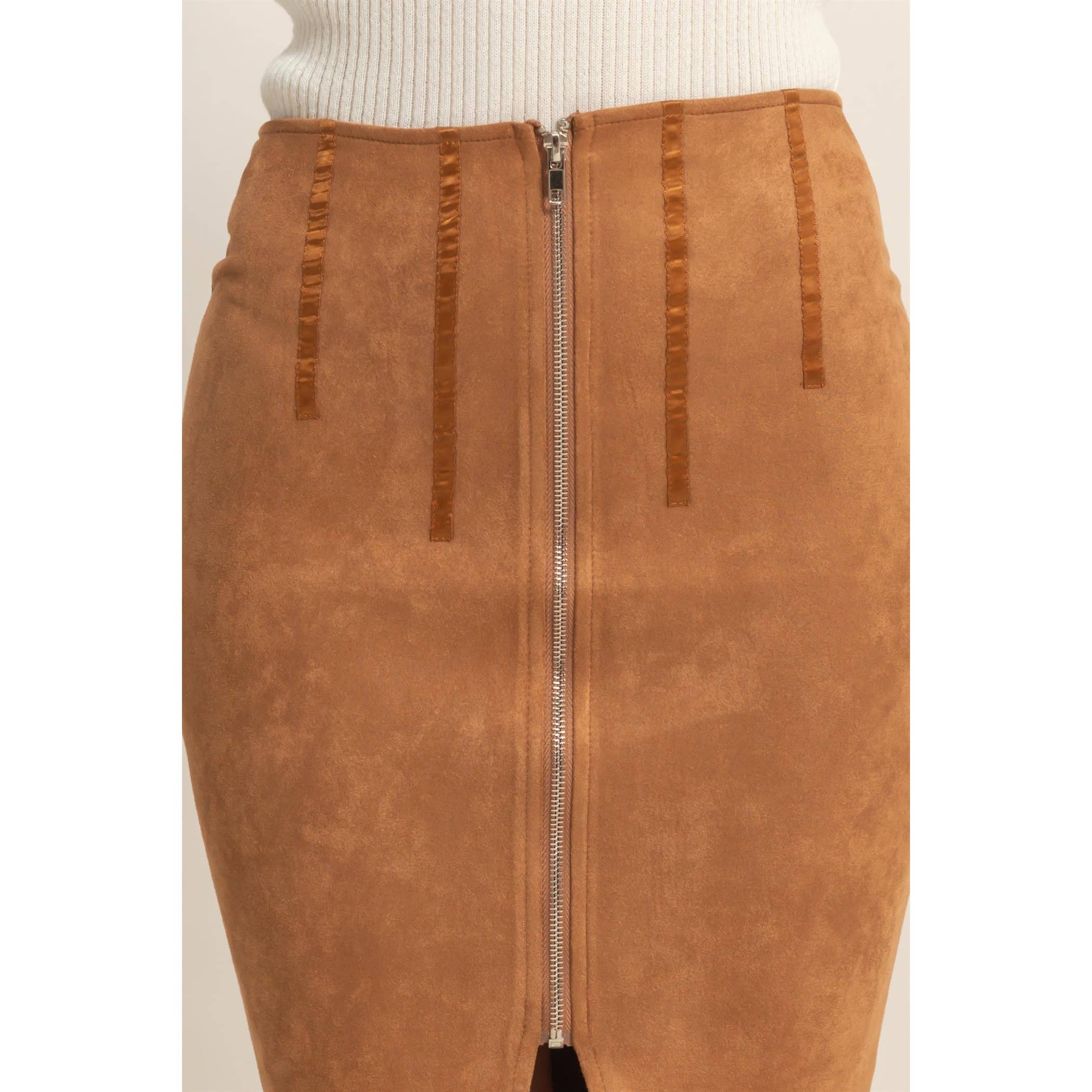 HYFVE - Vente Jupe – femme - Jupe crayon à fermeture éclair devant7