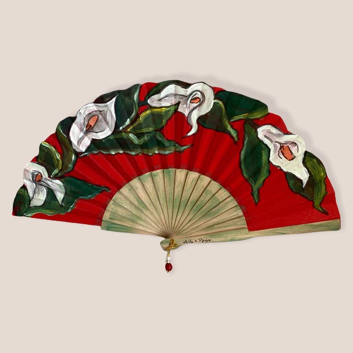 Arte e sfizio - Wholesale Handheld Folding Fan - painted flower fans24