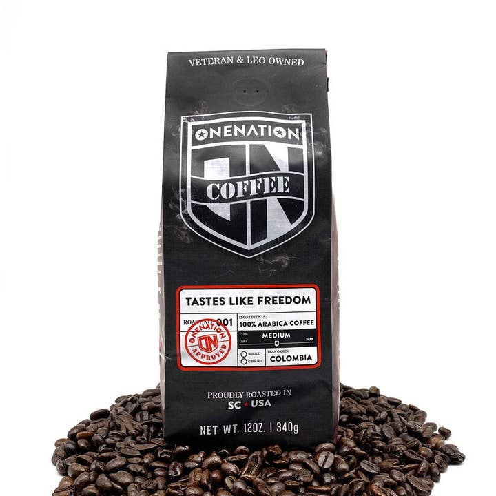 OneNation Coffee - Wholesale Koffiebonen - Smaakt naar Freedom Roast - 12oz0