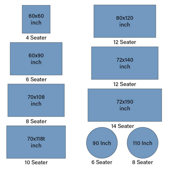 Cotton Print Club - Wholesale Tablecloth - Aqua Blue Indian Hand Block Printed 100% Cotton tablecloth13