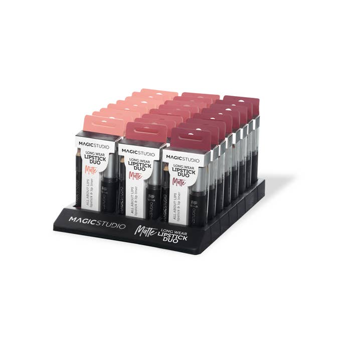 Aquarius Cosmetic SLU - Wholesale Lipstick Set - Magic Studio Matte Lipstick & Lipliner1