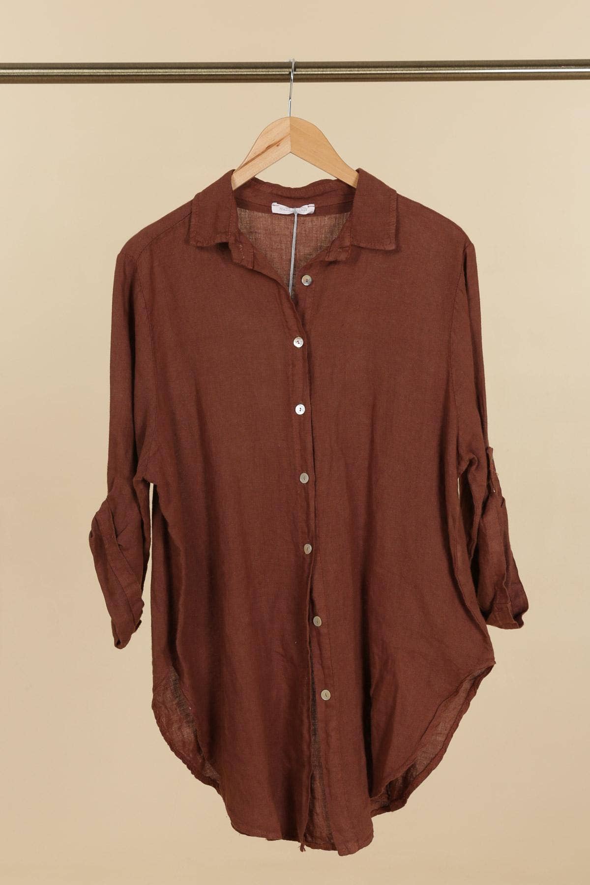 la maison des fibres naturelles - Wholesale Button Down Shirt - Women's - 100% linen shirt 6201599