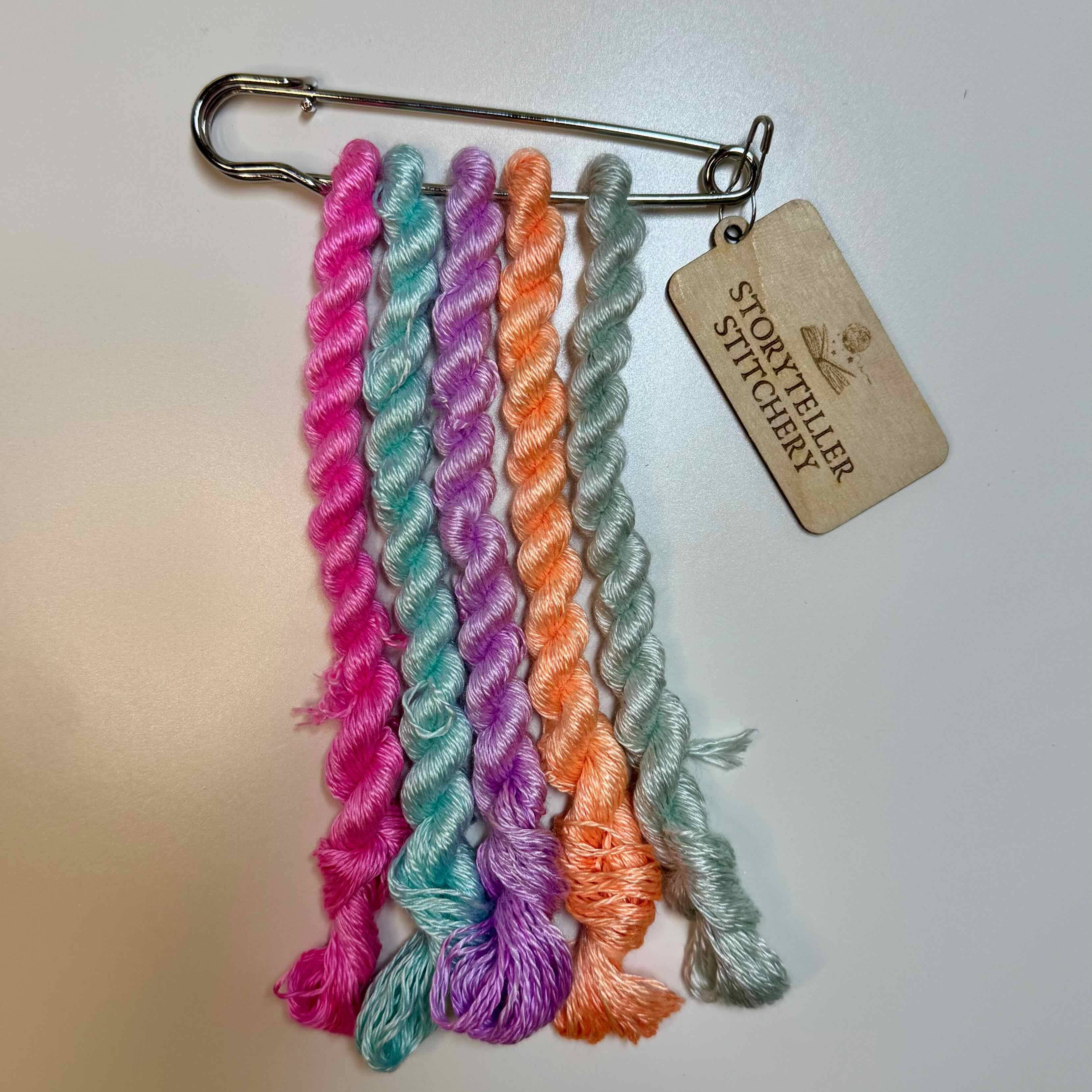 Storyteller Stitchery - Wholesale Thread - Happy Place - Hand-Dyed Silk Floss (inspired by Happy Place by Emily Henry)2