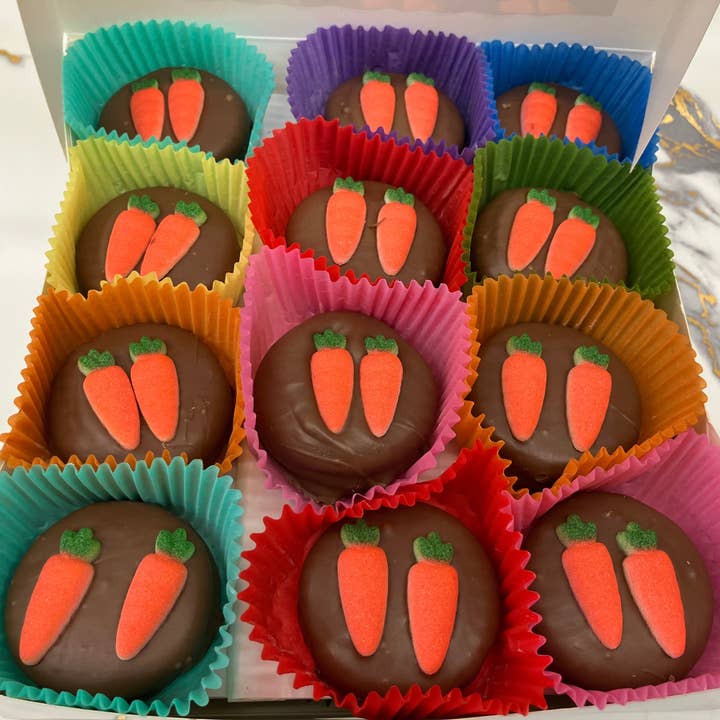 Påskmorötter Oreo's 24 per låda för wholesale av Bear Creek Candy Kitchen