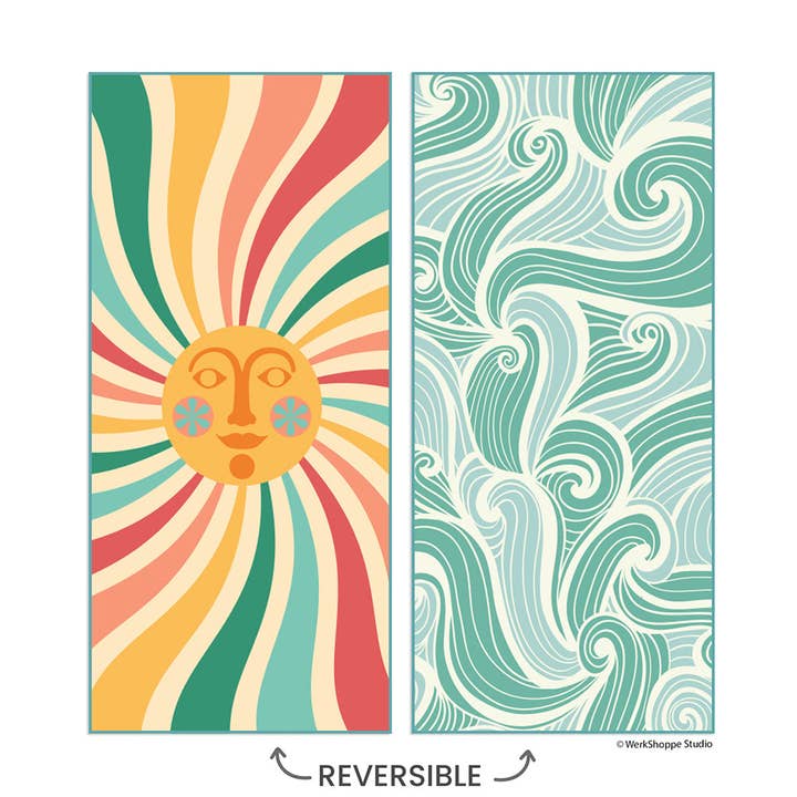 Sol och Hav Mikrofiber Stor Handduk för wholesale av WerkShoppe