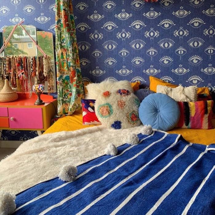 Living Multicultural - Wholesale Bedding Blanket - Pom Pom Decke 250 x 150 cm | Chefchaouen4