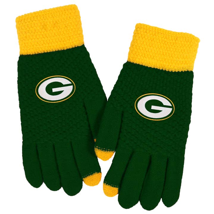 NFL Green Bay Packers Waffle Knit Glove for wholesale by Little Earth Productions
