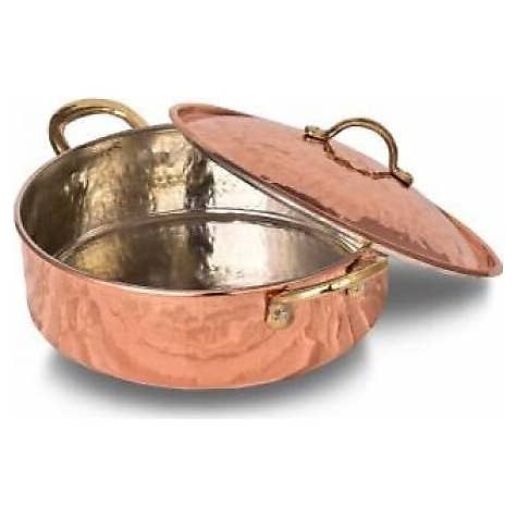 Hakan - Wholesale Cooking pot - Copper Handmade Hammered Low Pot2