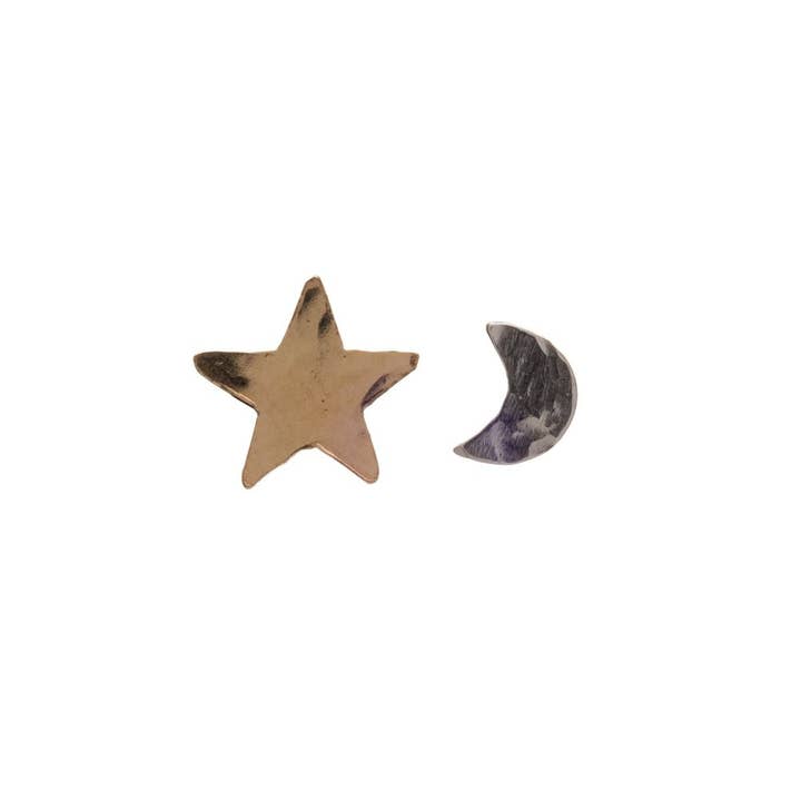 Tiny Star and Moon for wholesale by Kenda Kist Jewelry
