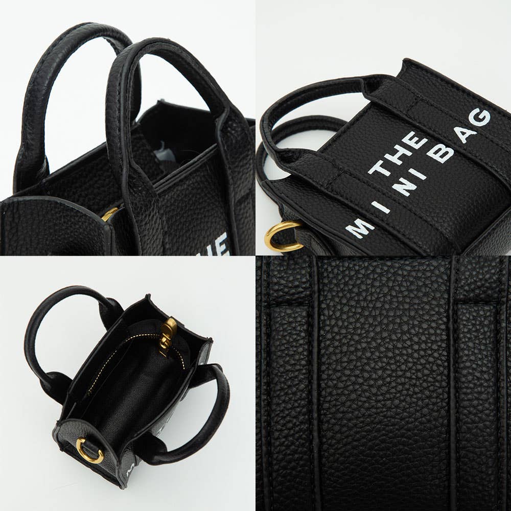 Sensibling Corp. - Wholesale Crossbodytas - Dames - DE MINI TAS Boodschap Puntige Imitatie Leren Tas Hanger / Mini Tas / Schoudertas16