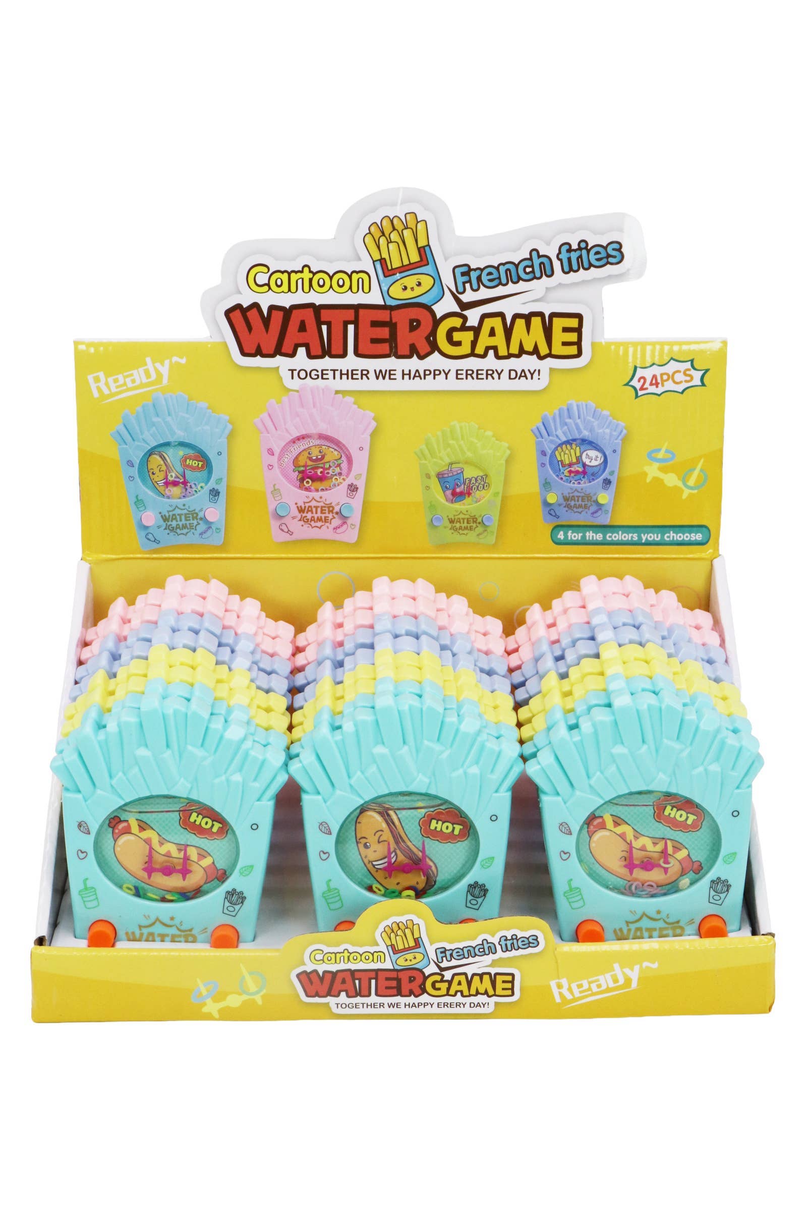 As Shown French Fries Fast Food Ring Toss Water Game - 24 Pcs for wholesale on Faire2