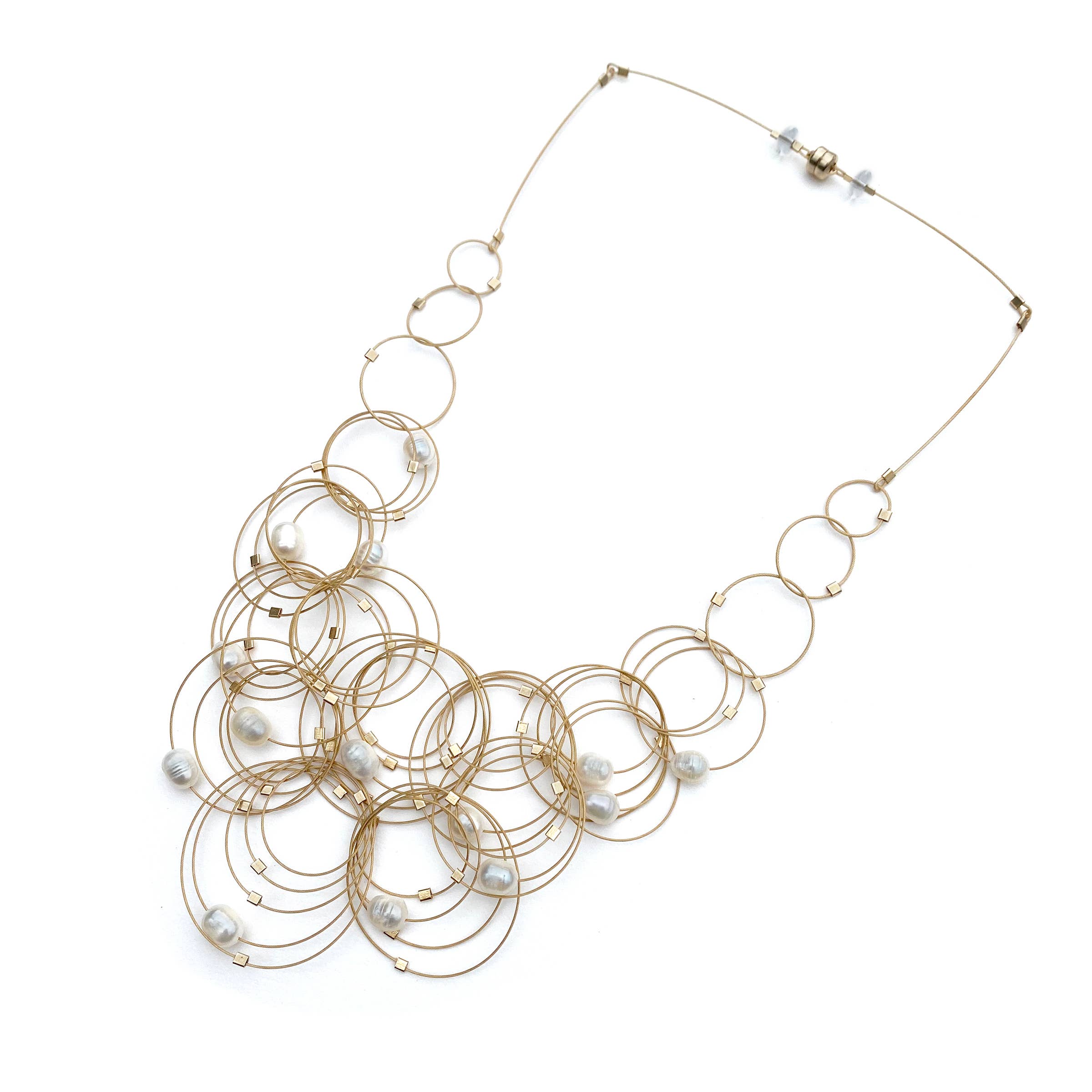 Meghan Patrice Riley – Colar de elos e correntes por atacado – Colar Flow de 18"2