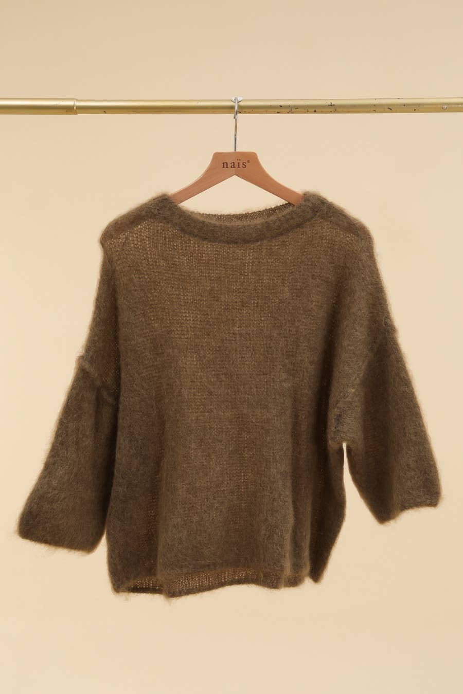 NAÏS PARIS - Vendita all'ingrosso Maglione tricot - Donna - Maglione a maniche corte e collo rotondo in 80% kid mohair36