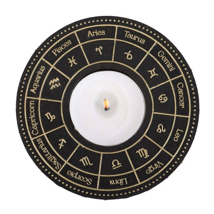 Something Different Wholesale - Vendita all'ingrosso Portacandele - Portacandele Astrology Wheel Zodiac Tealight2