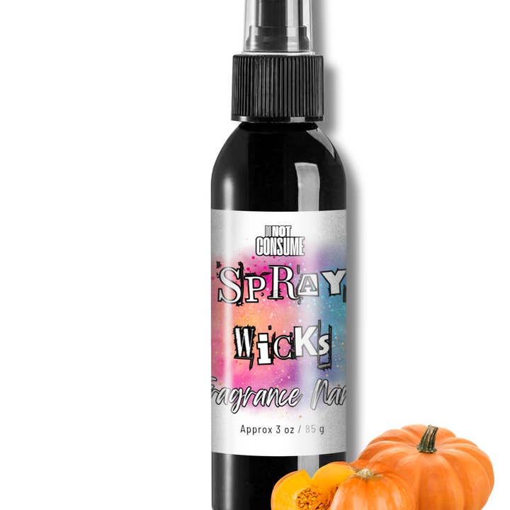 Pumpkin Pie Kisses Room/Body Spray: Pumpkin Pie Scent by GlitterWicks for wholesale by Glitterwicks
