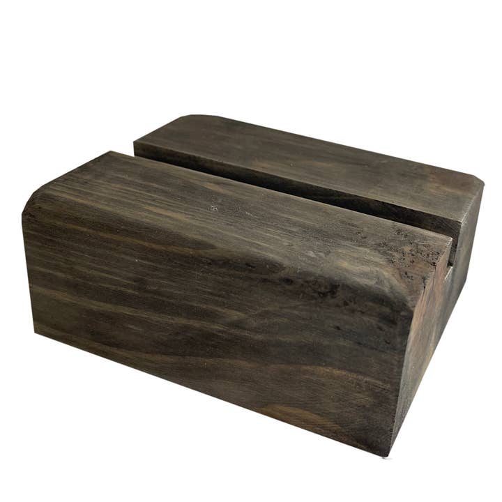 Graphically Speaking Design - Wholesale Decorative Tabletop Object - Wood Block Mini Canvas Holder