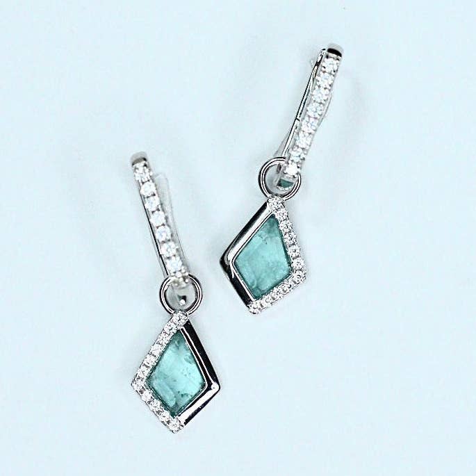 Kite Hoops in Sea Glass for wholesale by Chloe + Lois