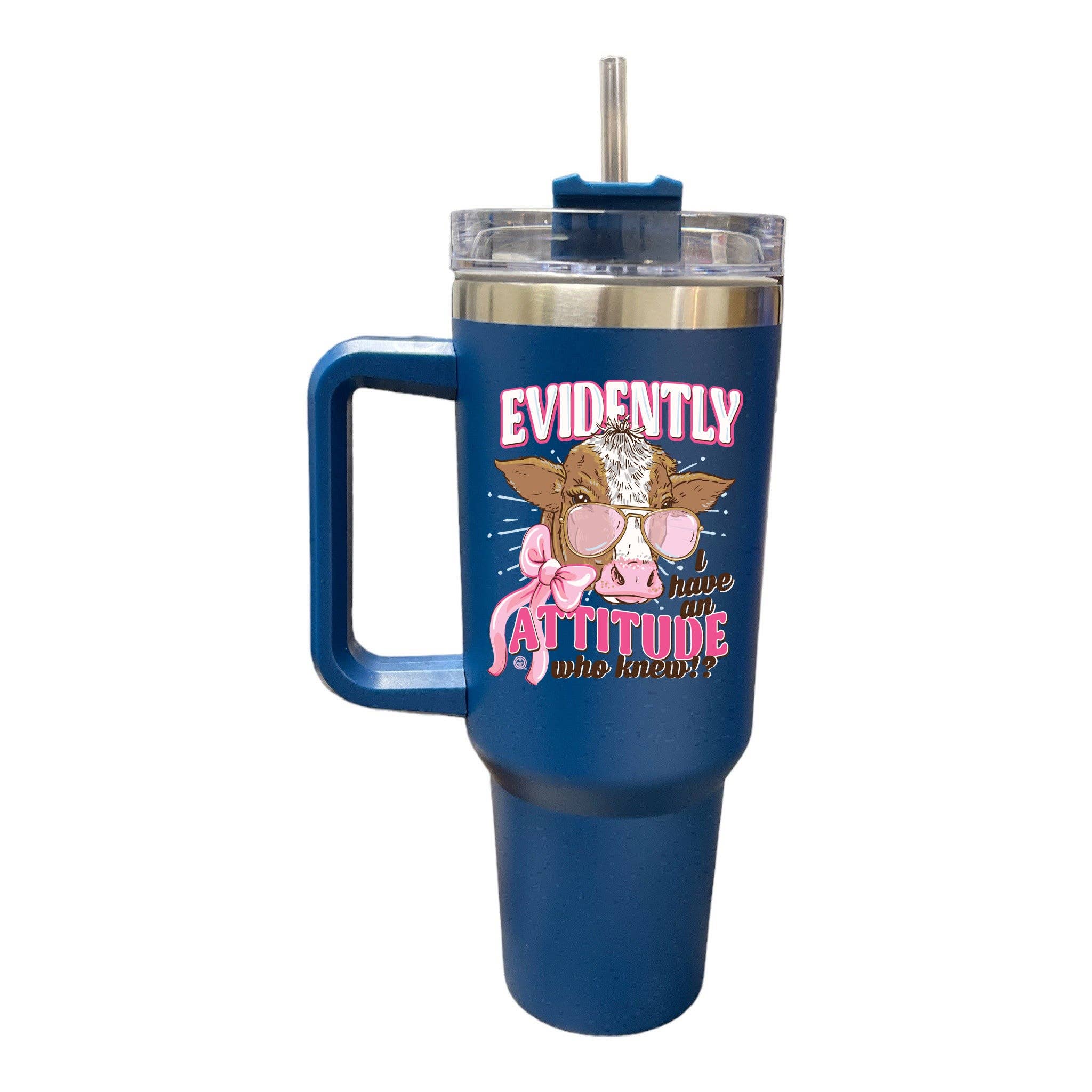 Girlie Girl Originals - Wholesale Insulated Mug/Tumbler - SD-4412 COW ATTITUDE0