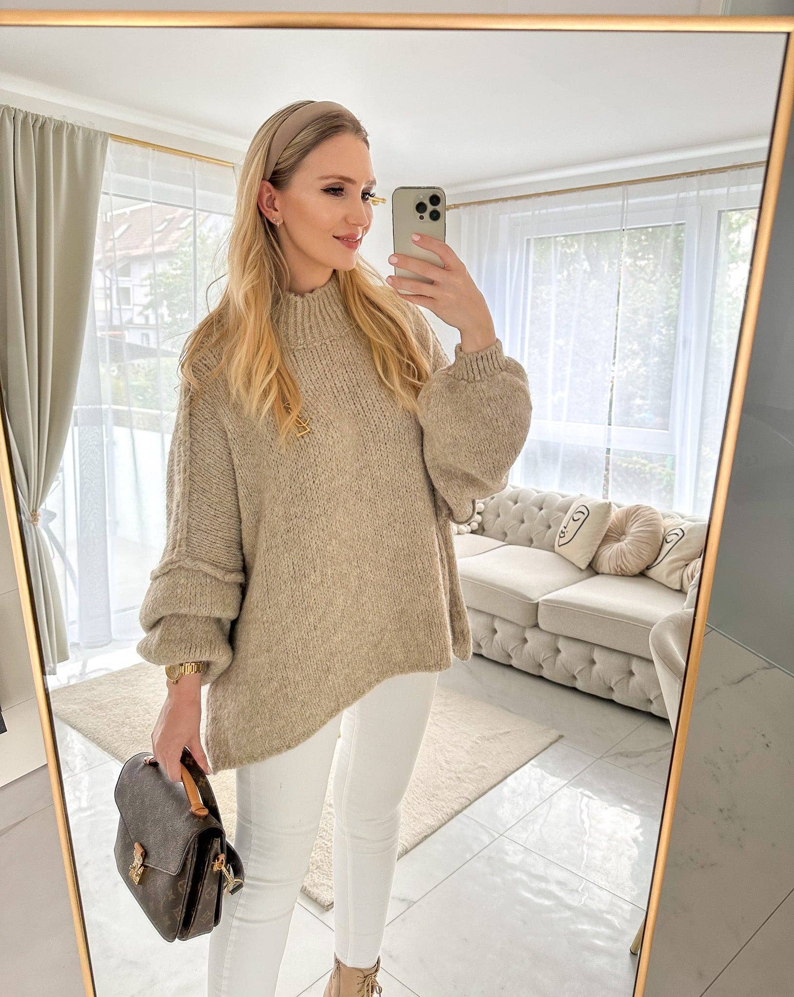 Kiss Couture – wholesale Tunikatröja - Dam – Wolke 7 — tröja med stand-up krage1