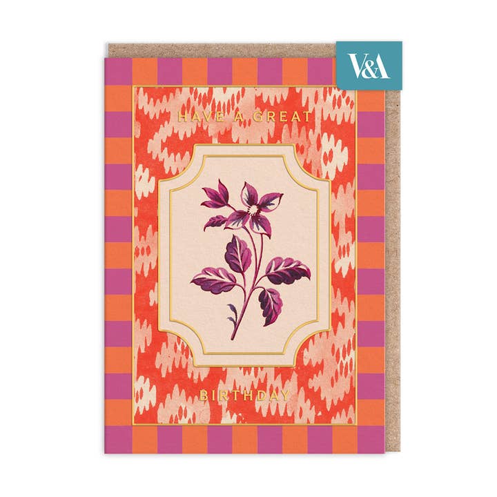 Cottagecore Orange and Purple Greeting Card (12603) for wholesale by Ohh Deer UK + EU
