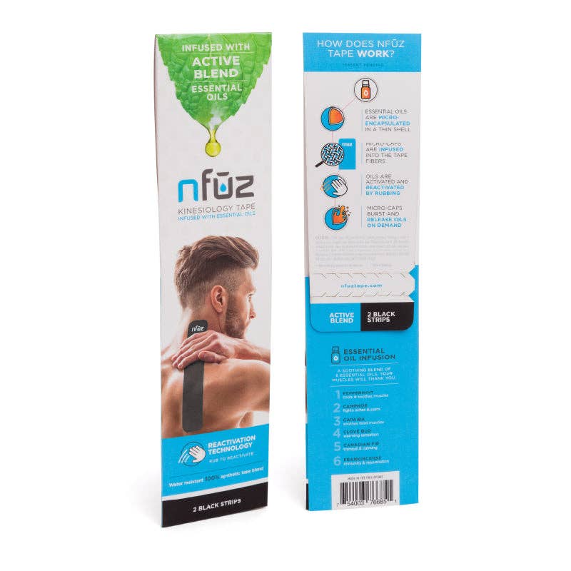 NFUZ Tape - Wholesale Fitness Equipment - Active Blend Grab-N-Go Kit - 2 Precut Strips2