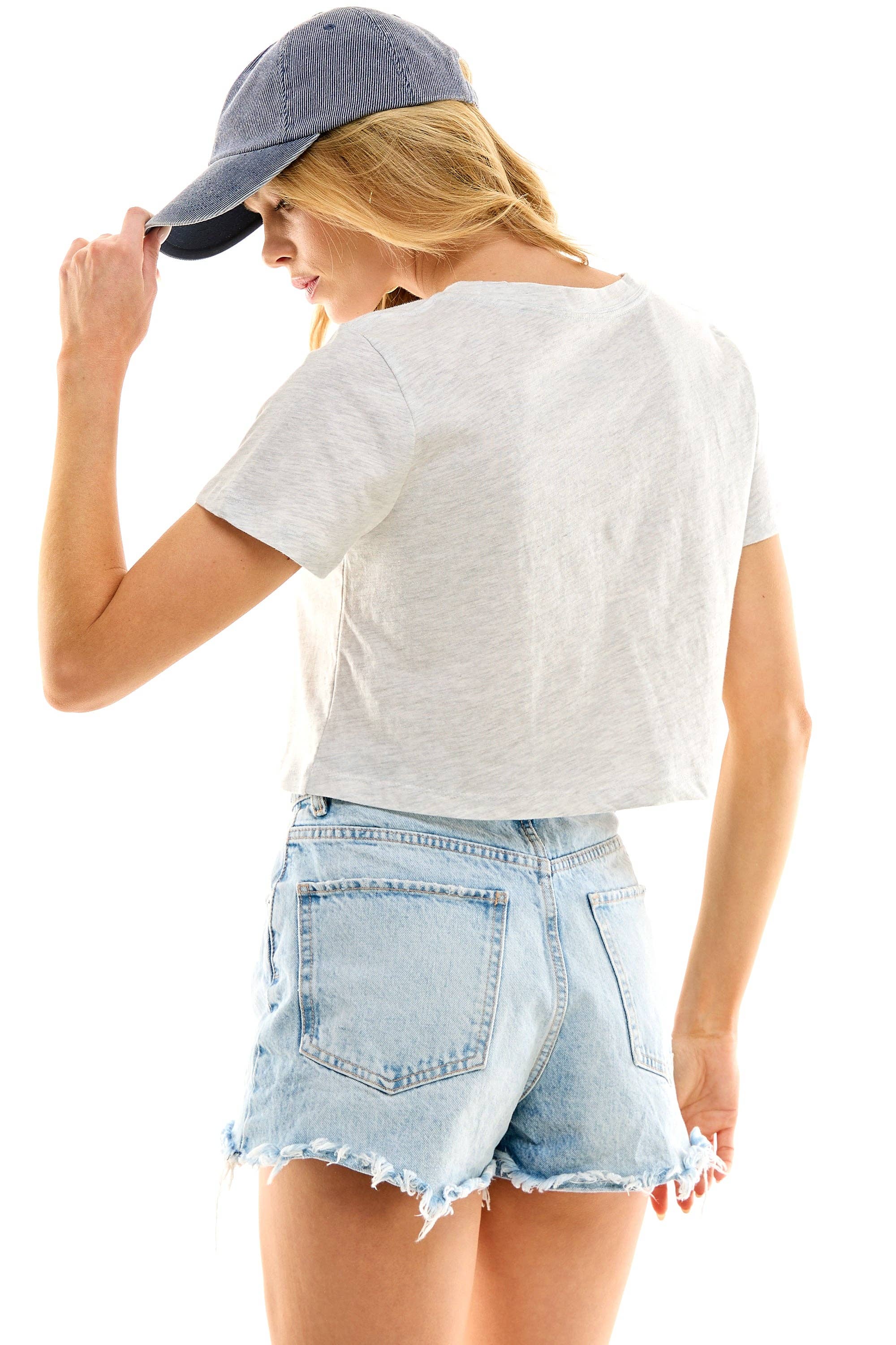 LOVING PEOPLE - Wholesale T-Shirt - Women's - Premium Cotton Crop Tees206