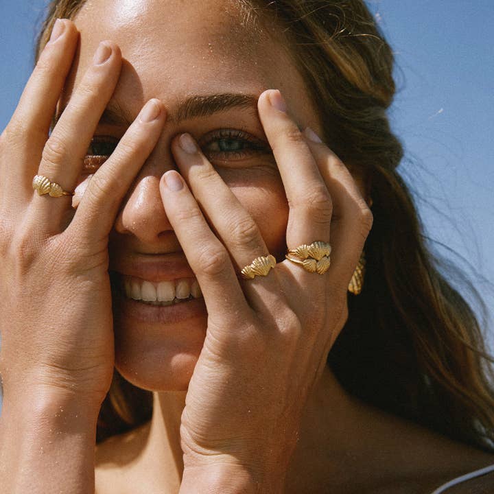 Agapée Jewelry - Wholesale Band/Stacked Ring - Almé Ring | Jewelry Gold Gift Waterproof