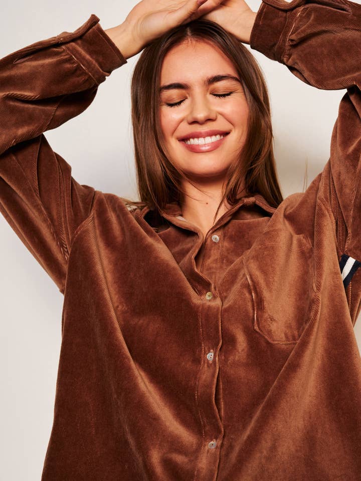 Sundry Classic Shirt in Taupe for wholesale by Sundry Clothing