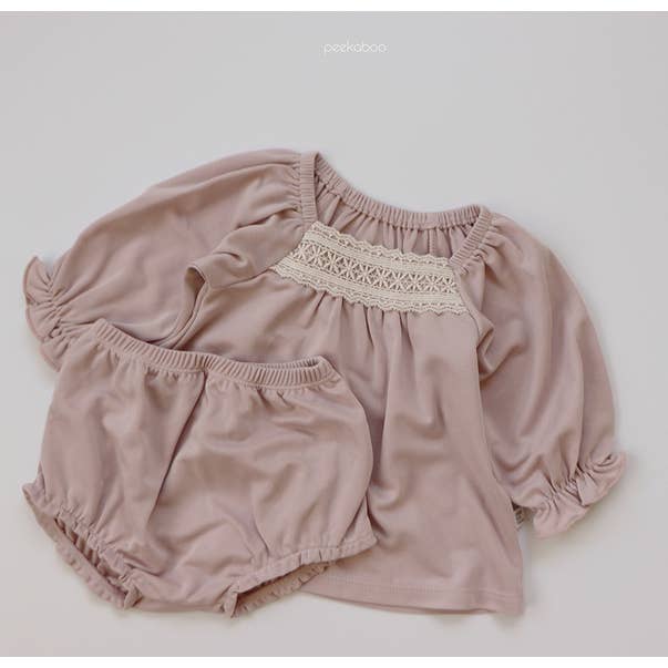 peekaboo - Wholesale Clothing Set - Baby - Baby Bloomer Set Girls Dress with Bloomer w/ head band0