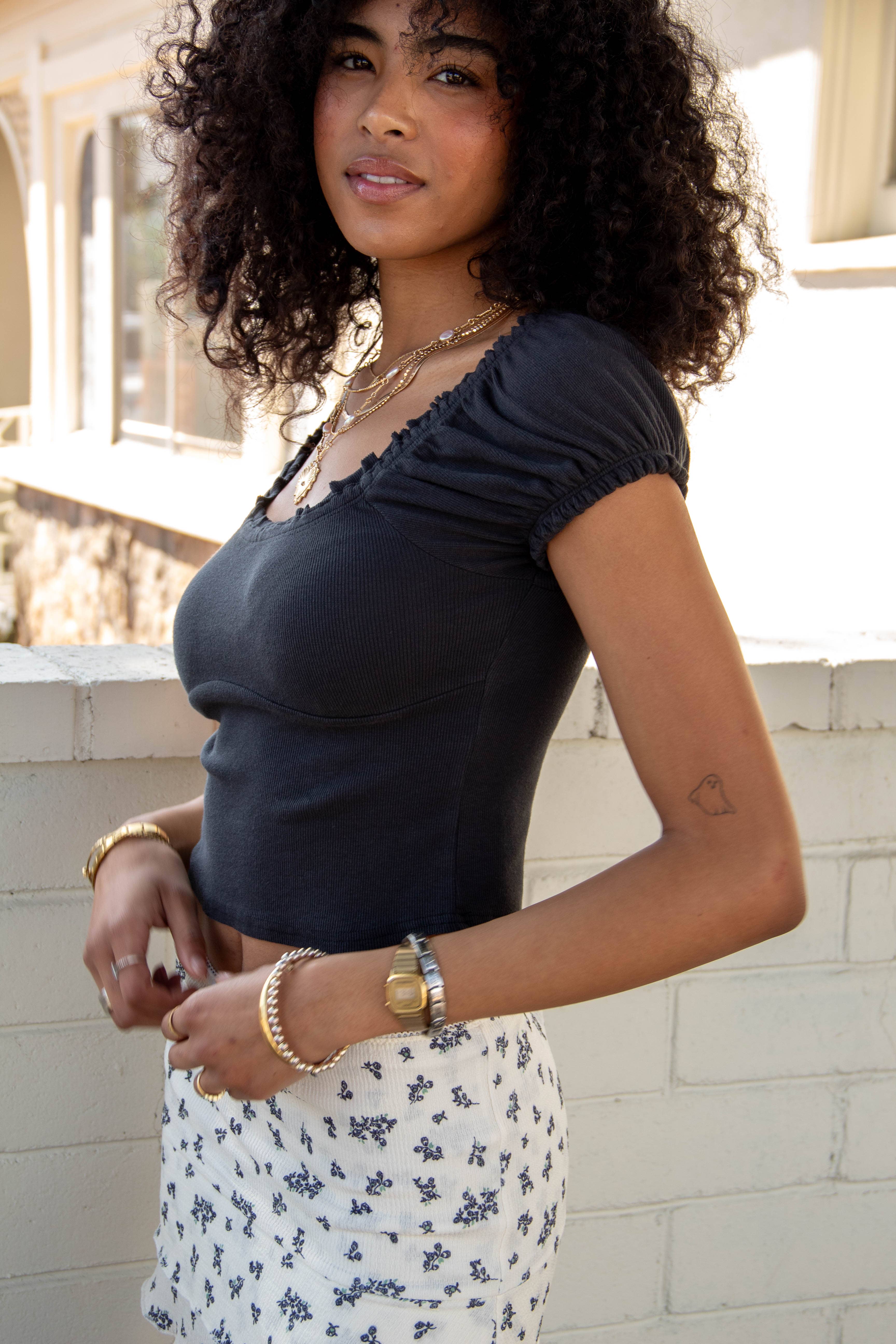 Nectar Clothing - Wholesale Knit Top - Women's - Ribbed Peasant Top26