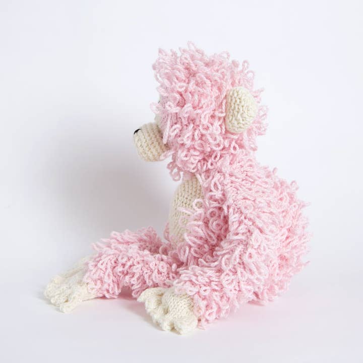 Wool Couture Company - Wholesale Knitting/Crochet Supplies - Olivia Orangutan Knitting Kit Baby Pink2