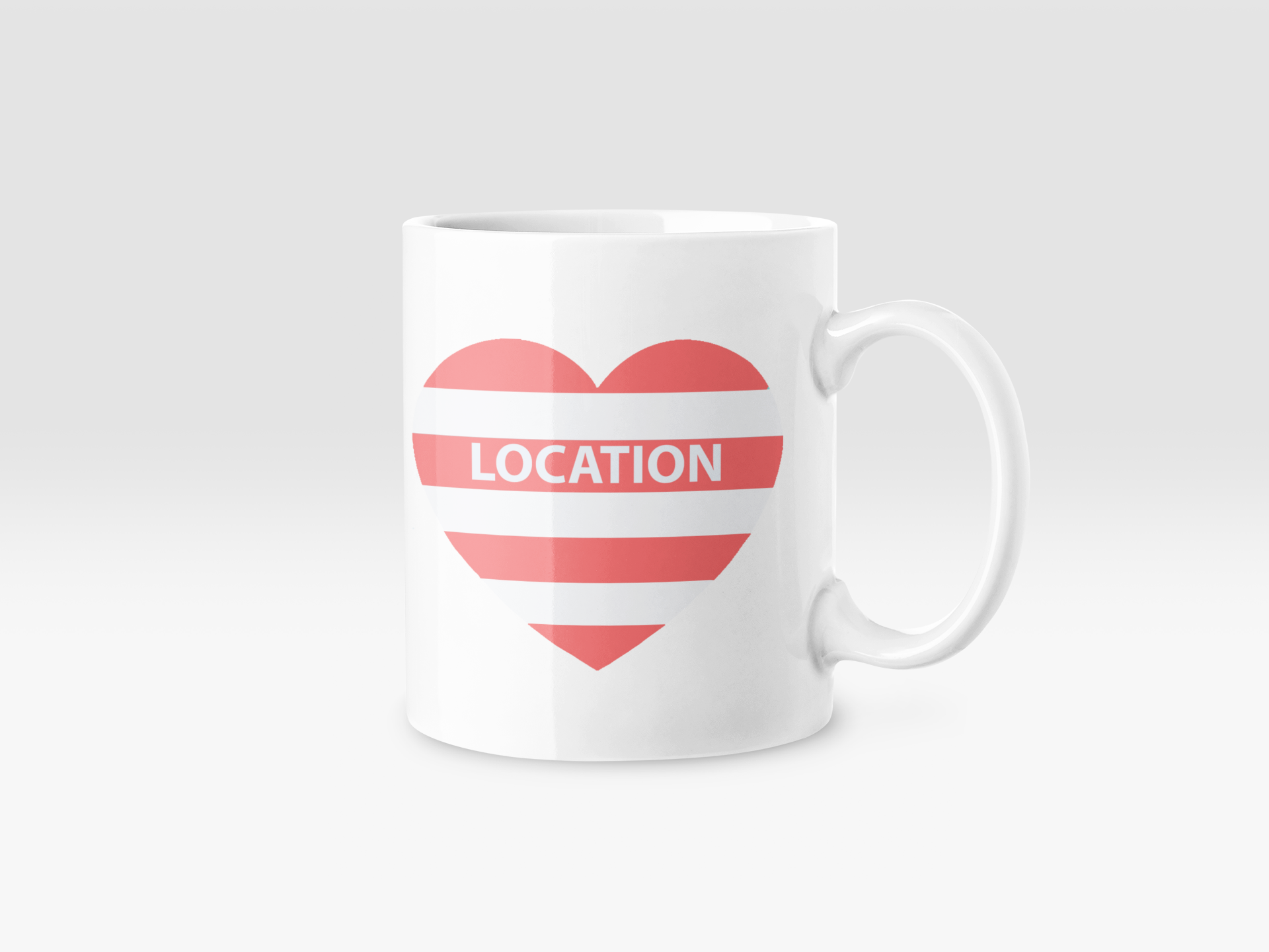 Betty Boyns Designs - Wholesale Coffee Mug - HEART MY LOCATION MUG
Request any of our location images10