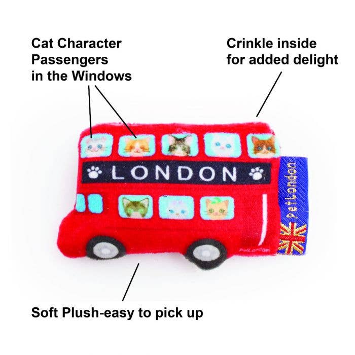 PetLondon - Wholesale Pet Toy - Cat - Cat London Bus Catnip Toy2