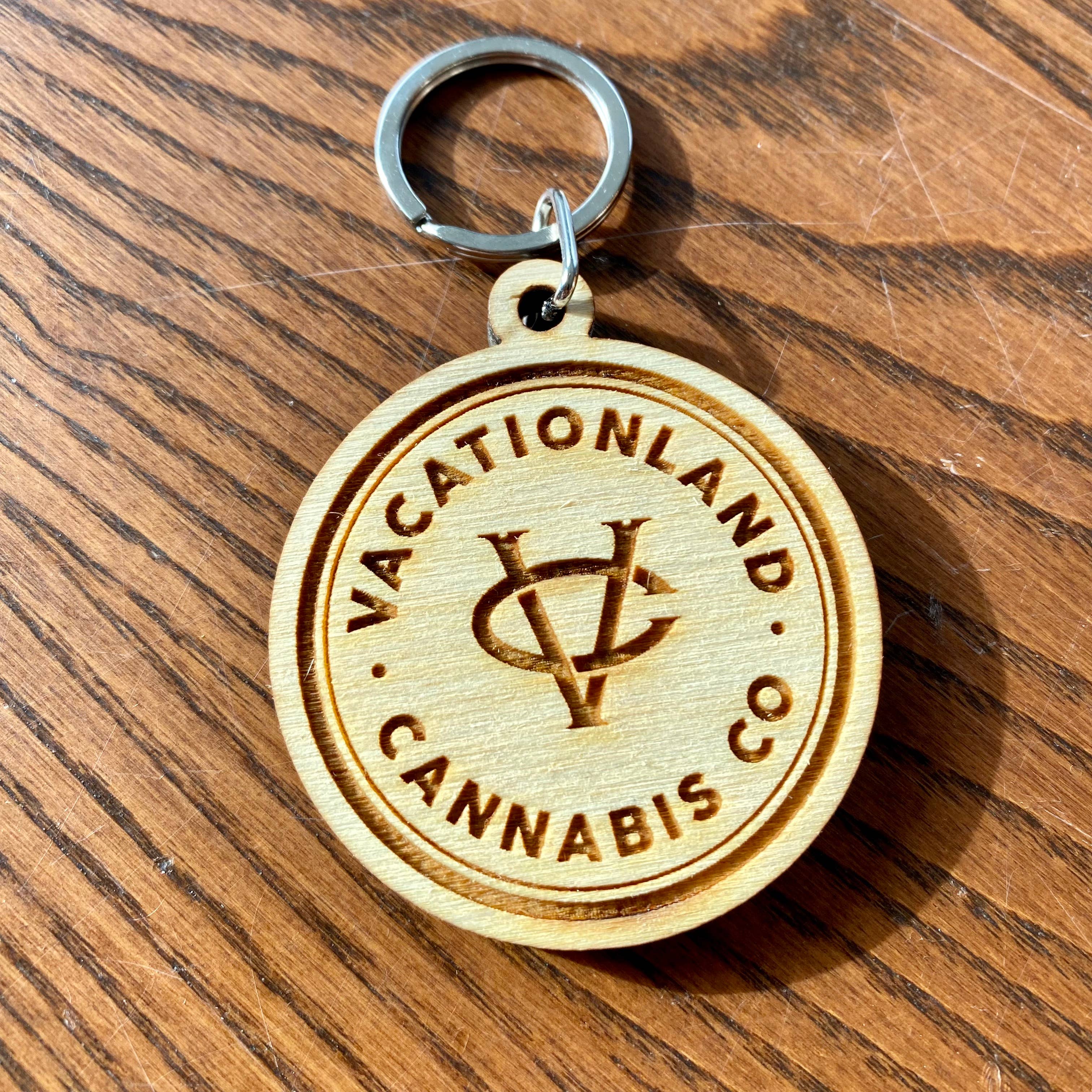 Munsell Made - Wholesale Keychain - Unisex - Custom Engraved Birch Wood Keychain3