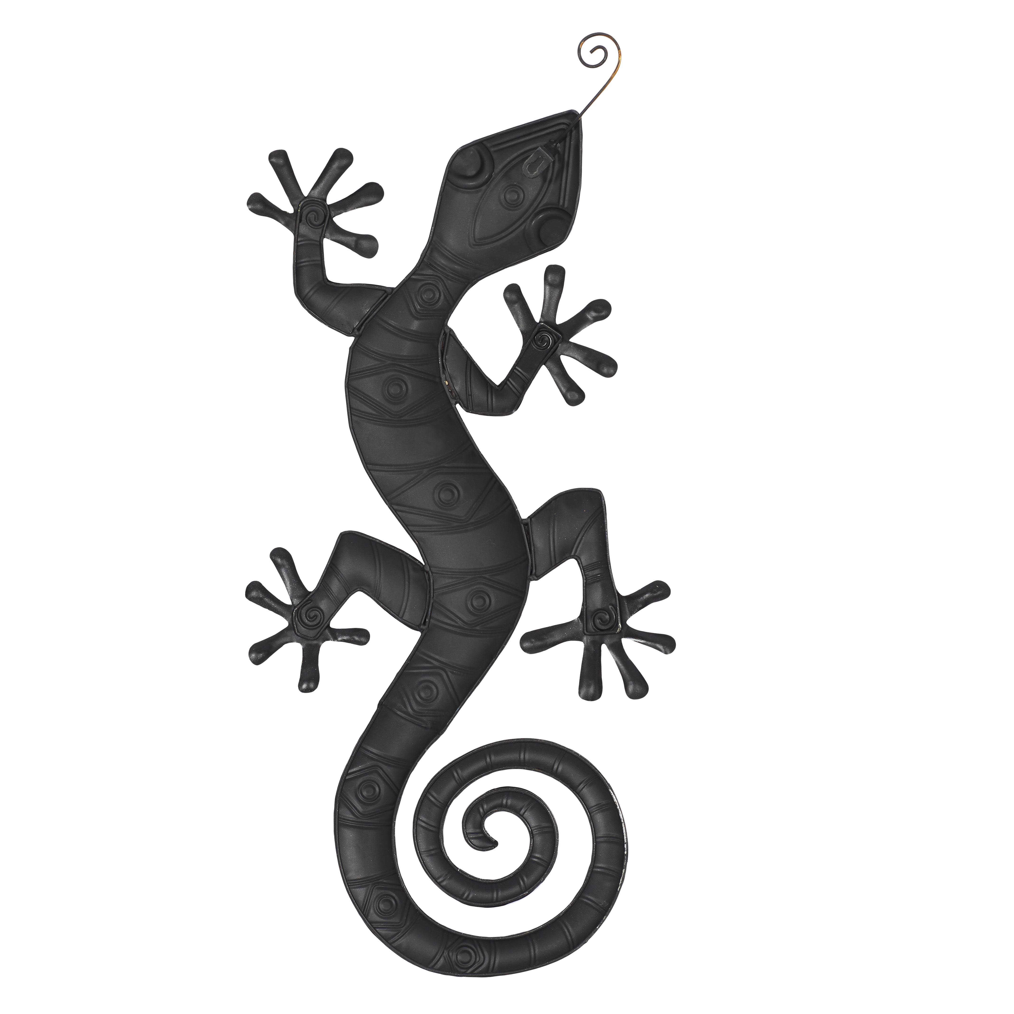 Import Corner – Arte de parede dimensional/3D por atacado – A-55104: LAGARTO DE METAL 30" L, 2" A3