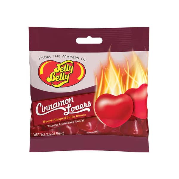 I Got Your Candy - Wholesale Gummy - Jelly Belly Cinnamon Lovers Heart Shaped Jelly Beans 3.5oz - 12ct