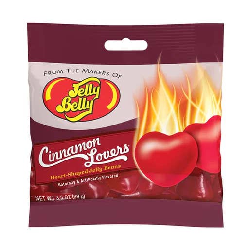 I Got Your Candy - Wholesale Gummy - Jelly Belly Cinnamon Lovers Heart Shaped Jelly Beans 3.5oz - 12ct0