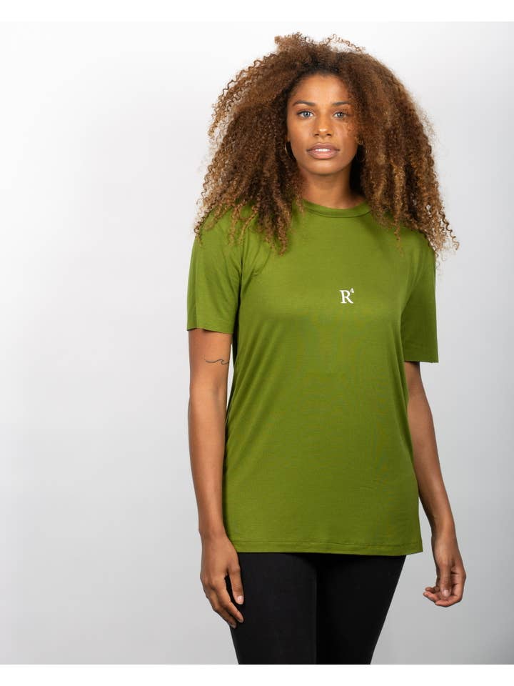 Khaki Bamboo lightweight t-shirt for wholesale on Faire